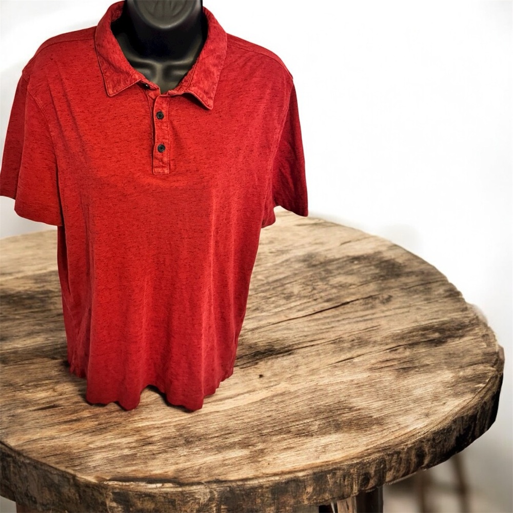 VTG Banana Republic Classic Red Polo‎ Shirt Work Casual Business